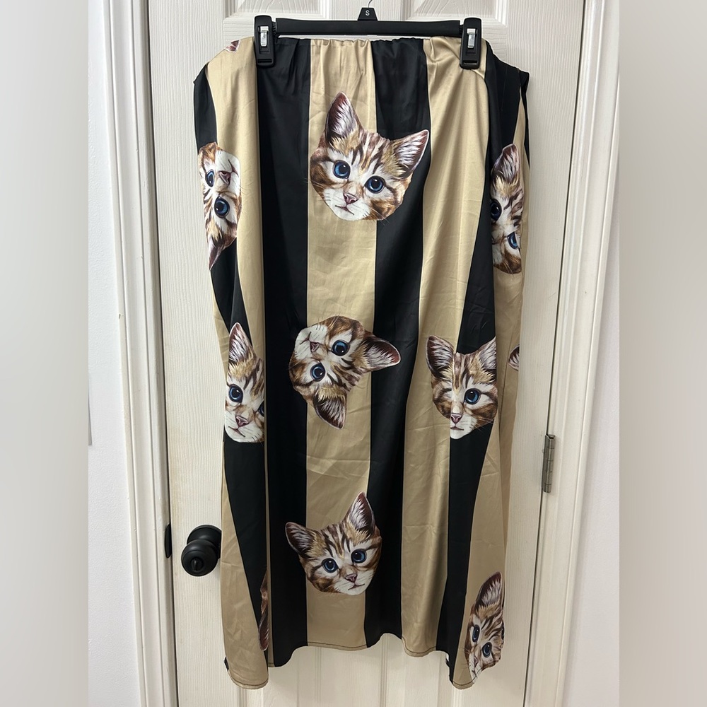 Dressed in Lala brand It Girl Midi Skirt in Pretty Kitty